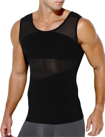 MED - Arjen Kroos Compression Shirt for Men Slimming Body Shaper Undershirts