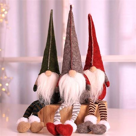 Uheng 3PCS Handmade Swedish Santa Gnome Tomte - 20 Inches