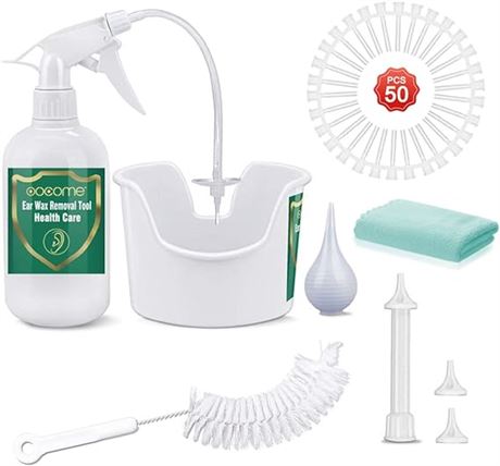 Ear Wax Removal Kit OOCOME Ear Washer Bottle Cleaning System for Adults