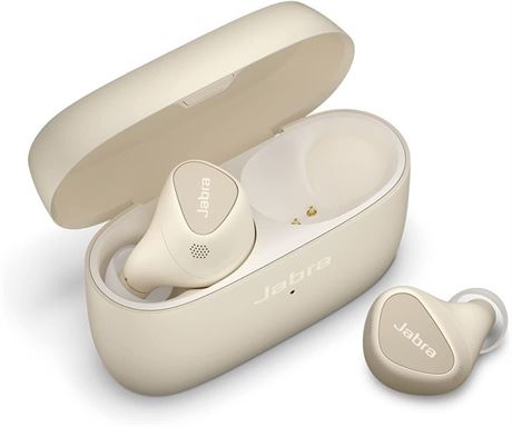 Jabra Elite 5 True Wireless in-Ear Bluetooth Earbuds - Gold Beige