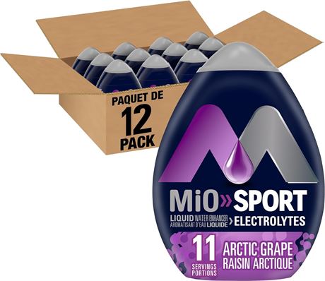 MiO Sport Arctic Grape Liquid Water Enhancer, 48ml (Pack of 11)