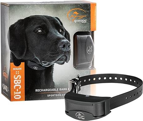 Sportdog Brand Nobark 10 Collar - Rechargeable, Programmable Bark Collar - Water
