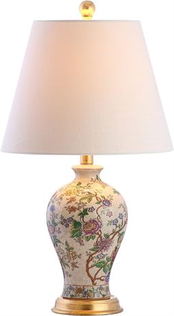 JONATHAN Y Grace 24" Floral Table Lamp, Multi-Colored