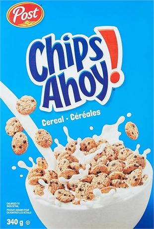 Post Chips Ahoy! Cereal, 340g, 340 Grams, Packaging may vary
