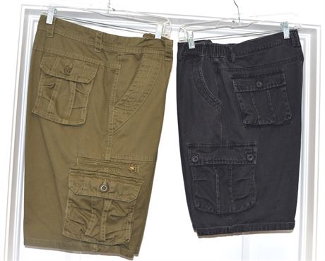 Set of 2  Size 36 waist mens Cargo Shorts