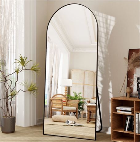 BEAUTYPEAK 71"x 26" Oversized Full Length Mirror Arch Standing Floor Mirror