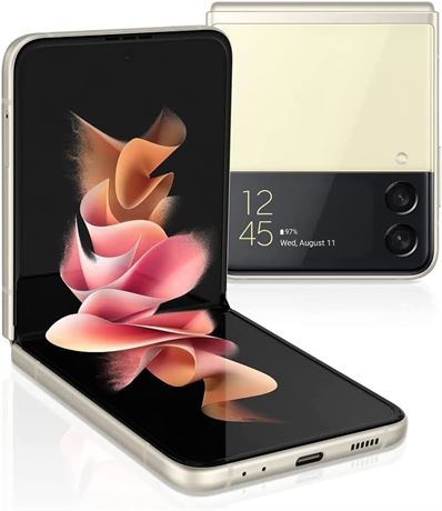 Samsung Galaxy Z Flip3 (5G) 128GB VERIZON LOCKED - Cream (Renewed)