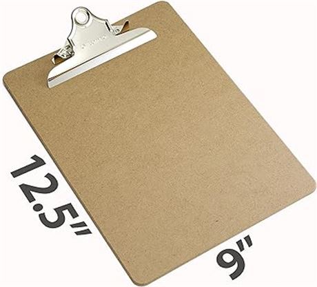 9" X 12.5" with 6" Clip Officemate Recycled Wood Clipboard