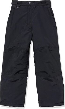 XXL - Essentials Girls Water-Resistant Snow Pants, Black