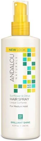 Andalou Naturals Medium Hold Hair Spray Sunflower and Citrus - 8.2 fl oz