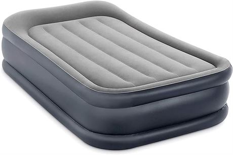 INTEX 64131ED Dura-Beam Plus Deluxe Pillow Rest Air Mattress: Fiber-Tech – Twin