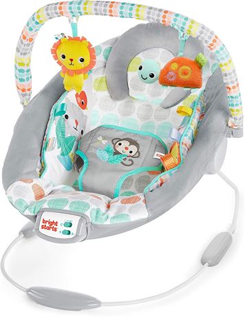 Bright Starts Whimsical Wild Cradling Bouncer Seat with Soothing Vibration
