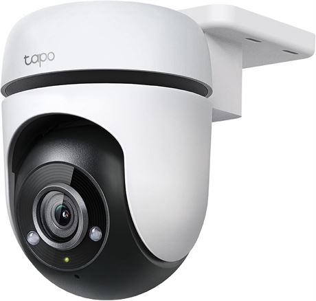 TP-Link Tapo 1080p Pan/Tilt Outdoor Wired Security Wi-Fi Camera, 360° Visual
