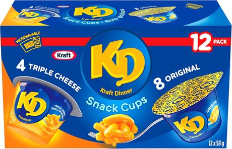 Kraft Dinner Macaroni & Cheese Snack Cups