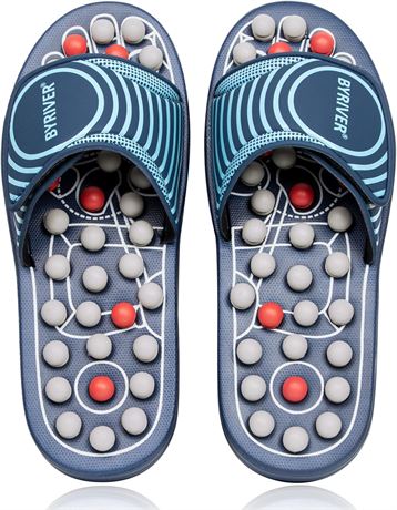 XS (5-6.5) - BYRIVER Spring Slippers Sandals Shoes Circulation Foot Massager