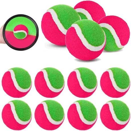 (Set of 12) Replacement Sticky Balls for Toss and Catch Sports Game