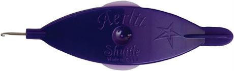 Handy Hands Aerlit Tatting Shuttle W/2 Bobbins-Purple Lilac