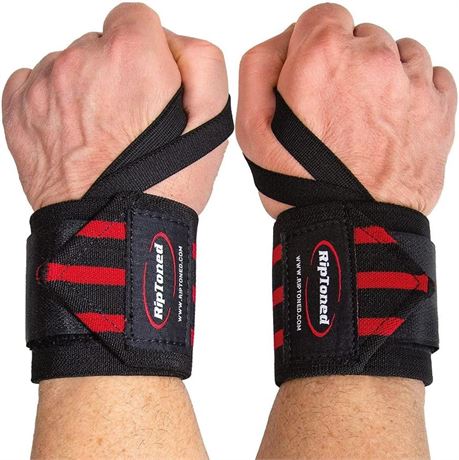 Wrist Wraps by Rip Toned, 18” Weightlifting Wrist Wraps for Men & Women - Wrist