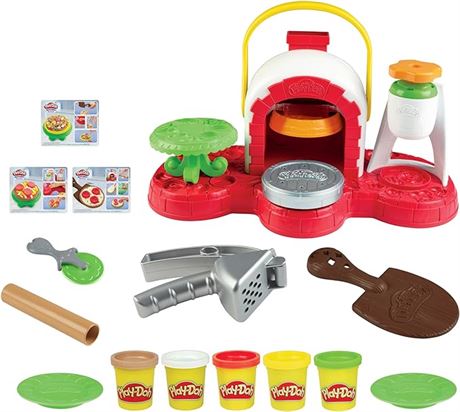 Play-Doh Stamp 'n Top Pizza Oven Toy with 5 Non-Toxic Play-Doh Colors