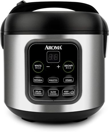 Aroma Housewares Rice & Grain Cooker Slow Cook, Steam.