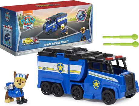 PAW Patrol, Big Truck Pup’s Chase Transforming Toy Trucks with Collectible