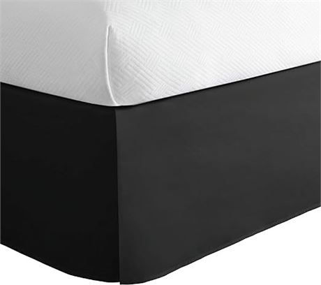 TODAY'S HOME Classic Tailored, Microfiber, 14" Drop Length Bed Skirt Dust Ruffle