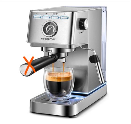 Cozeemax Espresso Machine, 20Bar Compact Espresso and Cappuccino Maker