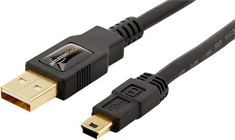 3 Feet (0.9 Meters)      3-fBasics USB 2.0 Charger Cable - A-Male to Mini-B Cord