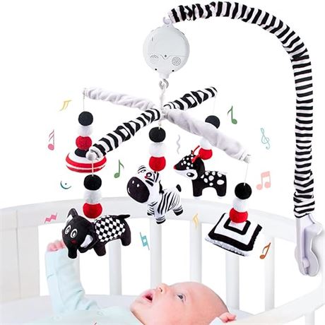 teytoy My First Baby Crib Mobile, Black and White Baby Mobile for Crib