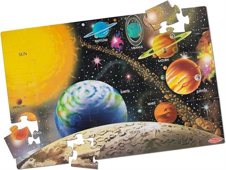 Melissa & Doug Solar System Floor (48 pc) Puzzles Cardboard 3+ Gift