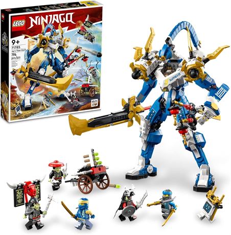 LEGO NINJAGO Jay’s Titan Mech 71785, Large Action Figure Set, Battle Toy