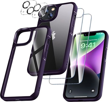[5 in 1] UniqueMe Designed for iPhone 14 Plus Case