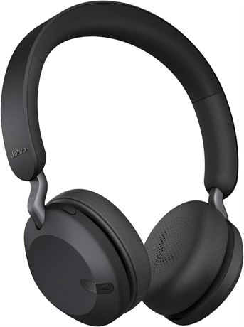 Jabra Elite 45h, Titanium Black – On-Ear Wireless Headphones with Up to 50 Hours