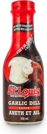Kraft Heinz Food Service St. Louis Garlic Dill Sauce 350ml, 0.772 Pounds