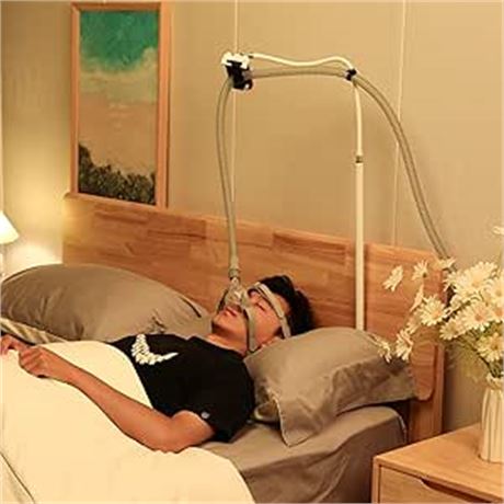 Fanwer Cpap Hose Holder - CPAP Hose Lift with Height Adjustable Suspension
