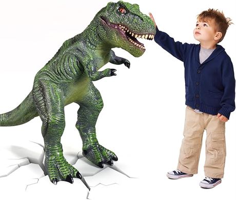 YONGJULE Large Soft Dinosaur Toys- 28'' Jumbo Dinosaur Toys for Boys, Realistic