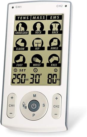 ProActive 3-in-1 Tens Machine with EMS Muscle Stimulation and Massage for Pain