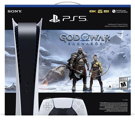 PlayStation 5 Console - Digital Edition - God of War Ragnarök Bundle