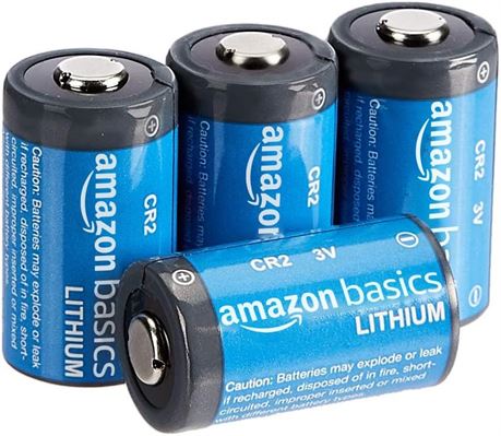 Amazon Basics Lithium CR2 3 Volt Batteries - Pack of 4