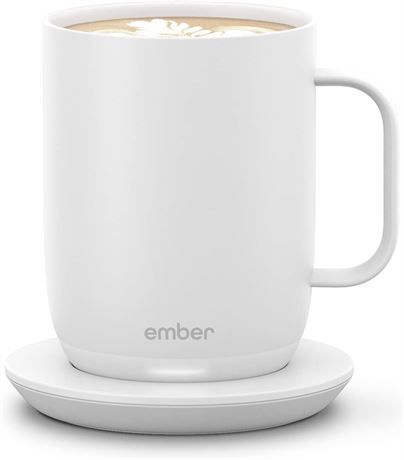 14 Oz Ember Temperature Control Smart Mug 2, App-Controlled Heated Coffee Mug