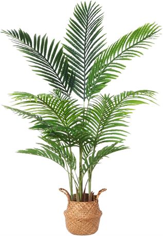 4.8Ft Ferrgoal Artificial Areca Palm Plants Fake Dypsis Lutescens Tree
