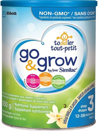 Similac Go & Grow By Similac Step 3 Toddler Drink, Powder, 850g, 12-36 Months,
