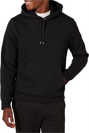 Med Black Amazon Essentials Men's Hooded Fleece Sweatshirt