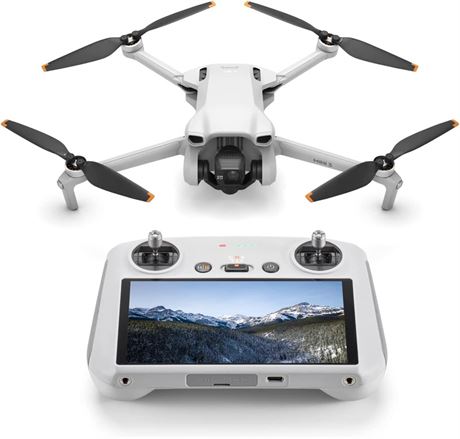 DJI Mini 3 (DJI RC) – Lightweight and Foldable Mini Camera Drone with 4K HDR Vi