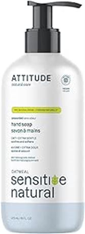473 mL ATTITUDE Hand Soap for Sensitive Skin with Oat,