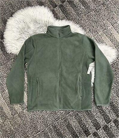 LRG -  Essentials Men's Full-Zip Fleece Jacket, Green