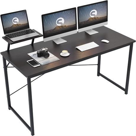 soges Computer Desk 55inches PC Desk Office Desk Workstation for Home Office Use
