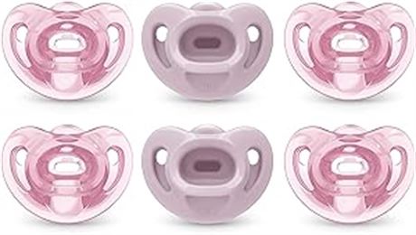 Size 2 NUK Comfy Orthodontic Pacifiers, 6-18 Months, 6 Pack