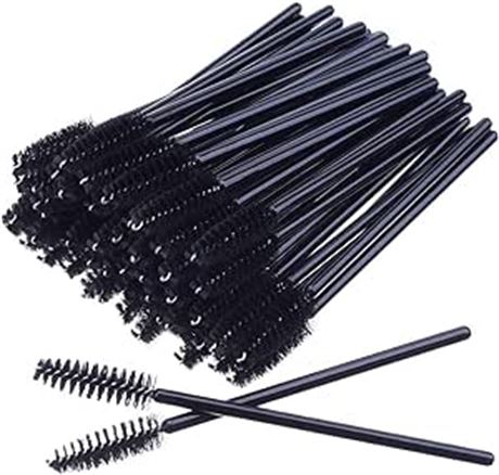 100 PCS Black Disposable Eyelash Brushes