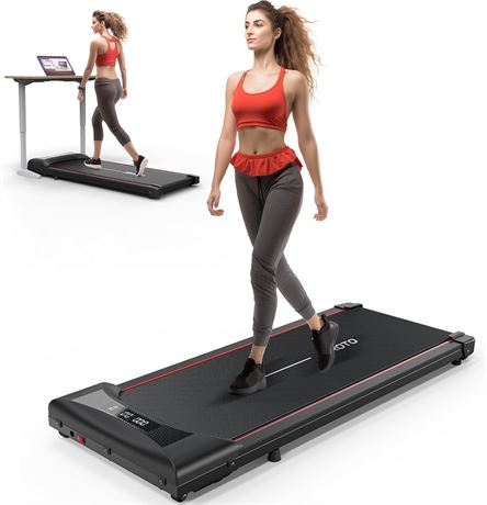 JOROTO JW20 Walking Pad Treadmill - 100% Pre-Assembled, Compact Under Desk Tread